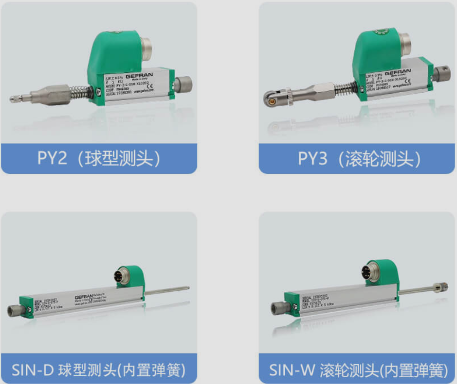 PY-2-C-100-XL0202 PY-2-F-010-S01M-XL0202自復(fù)位直線(xiàn)位移傳感器 電子尺 杰佛倫 GEFRAN