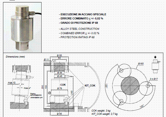 COK-50000kg,COK-50000kg稱(chēng)重傳感器