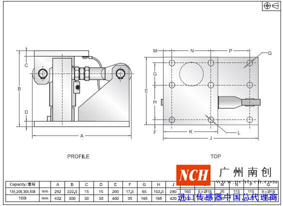 美國傳力CD-GD稱重模塊產(chǎn)品尺寸